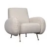 Noir Furniture Sofas Noir Hera Chair, Boucle Fabric