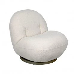 Noir Furniture Sofas Noir Artemis Chair, Boucle Fabric