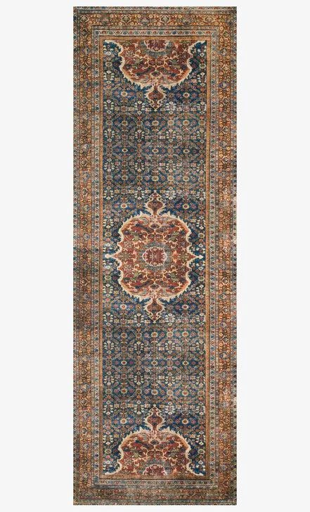 Loloi Rugs Layla Collection - LAY-09 Cobalt Blue/Spice