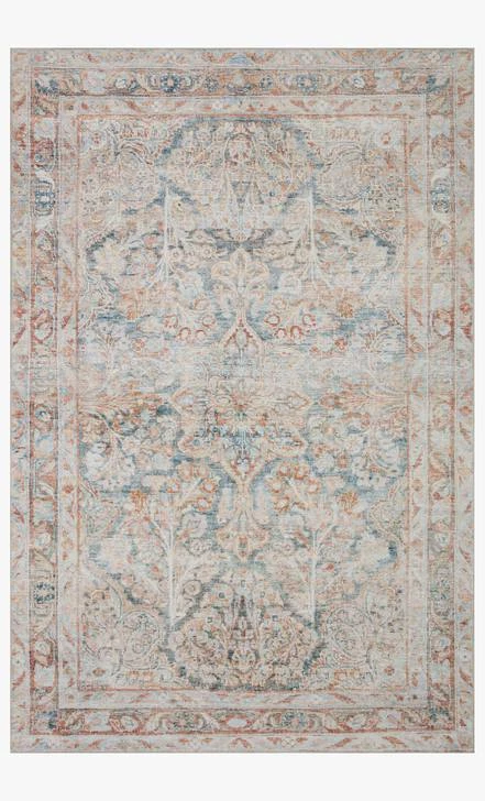 Loloi Rugs Joanna Gaines Lenna Rug Collection - LEA-02 Ocean/Apricot