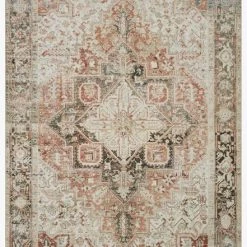 Loloi Rugs Joanna Gaines Lenna Rug Collection - LEA-03 Rust/Charcoal