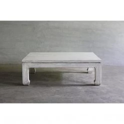 Organic Restoration Reclaimed Elm Square Ming Cocktail