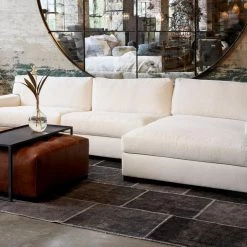 In Stock - Essentials Cisco Brothers Loft 2 Pc Sectional - Logan Silver