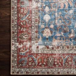 Loloi Rugs Loren Collection - LQ-01 Blue/Brick