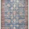 Loloi Rugs Loren Collection - LQ-01 Blue/Brick