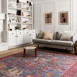 Loloi Rugs Loren Collection - LQ-10 Blue/Red