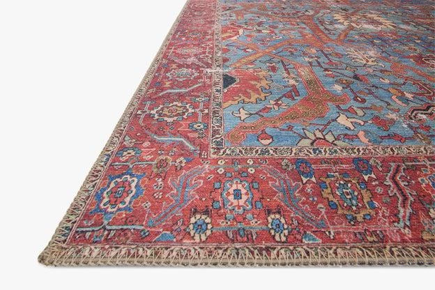 Loloi Rugs Loren Collection - LQ-10 Blue/Red
