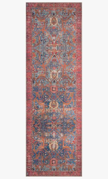 Loloi Rugs Loren Collection - LQ-10 Blue/Red