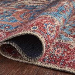 Loloi Rugs Loren Collection - LQ-10 Blue/Red
