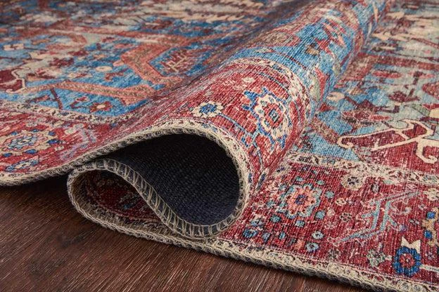 Loloi Rugs Loren Collection - LQ-10 Blue/Red