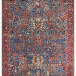 Loloi Rugs Loren Collection - LQ-10 Blue/Red