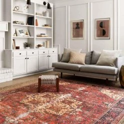 Loloi Rugs Loren Collection - LQ-07 Red/Navy