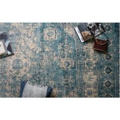 Loloi Rugs Anastasia Rugs By Loloi - AF-14 Lt. Blue / Ivory