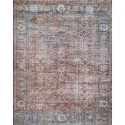 Loloi Rugs Joanna Gaines Lucca Rug Collection - LF-11 Brick/Ocean