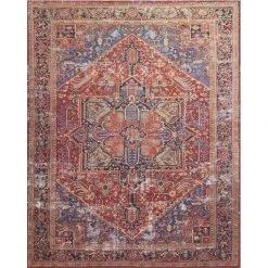Loloi Rugs Joanna Gaines Lucca Rug Collection - LF-09 Red/Blue