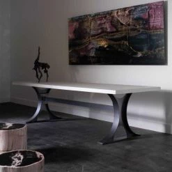 Organic Restoration Hour Glass Dining Table