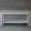 Organic Restoration Concrete & Reclaimed Teak Console