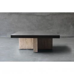 Organic Restoration Concrete Top With Reclaimed Elm "T" Base