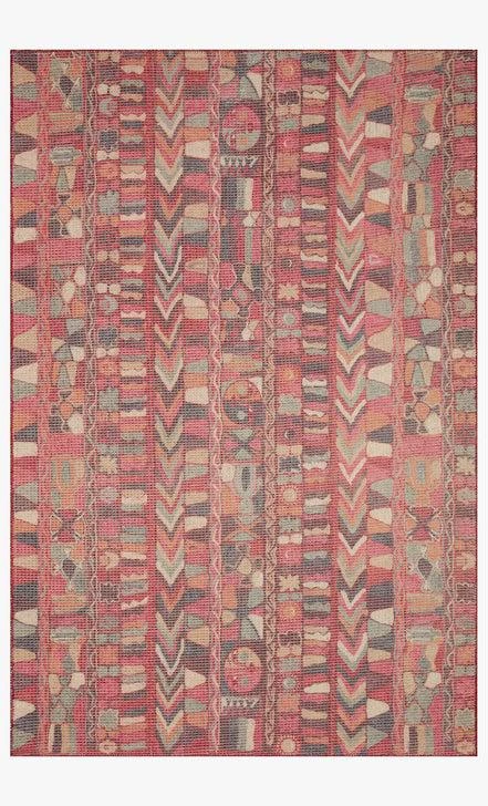 Loloi Rugs Justina Blakeney Malik Rug Collection - MAL-07 Fuchsia/Multi