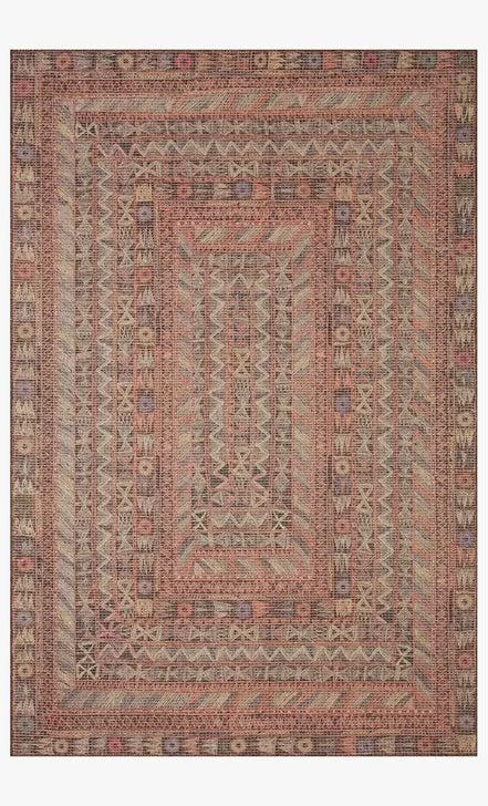 Loloi Rugs Justina Blakeney Malik Rug Collection - MAL-05 Graphite/Fiesta