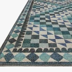 Loloi Rugs Justina Blakeney Malik Rug Collection - MAL-09 Ivory/Ocean