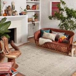 Loloi Rugs Justina Blakeney Malik Rug Collection - MAL-03 Ivory/Stone