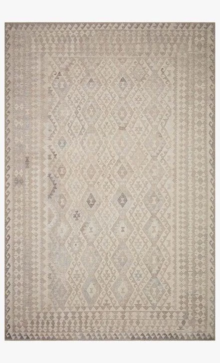Loloi Rugs Justina Blakeney Malik Rug Collection - MAL-03 Ivory/Stone