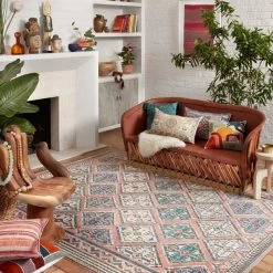 Loloi Rugs Justina Blakeney Malik Rug Collection - MAL-08 Rose/Multi