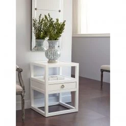 Bungalow 5 - Newport 1-Drawer Side Table In White