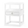 Bungalow 5 - Newport 1-Drawer Side Table In White