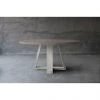 Organic Restoration Concrete Top Dining Table - X Base