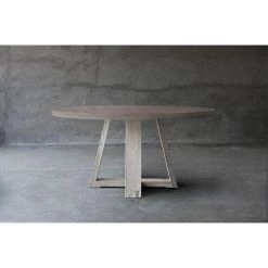 Organic Restoration Concrete Top Dining Table - X Base