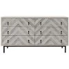 Dressers CFC Furniture Chevron 6 Drawer Dresser