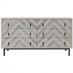 Dressers CFC Furniture Chevron 6 Drawer Dresser