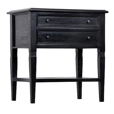 Noir Furniture Accent Tables Noir Oxford 2 Draw Side Table