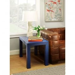 Bungalow 5 - Parsons Side Table In Navy Blue