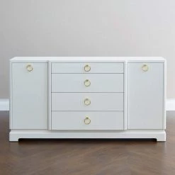 Bungalow 5 - Pavel 4-Drawer & 2-Door Cabinet In White