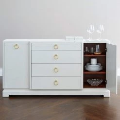 Bungalow 5 - Pavel 4-Drawer & 2-Door Cabinet In White
