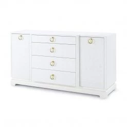 Bungalow 5 - Pavel 4-Drawer & 2-Door Cabinet In White