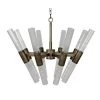 Noir Furniture Sofas Noir Moira Chandelier, Aged Brass Finish