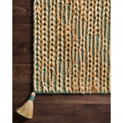 Loloi Rugs Justina Blakeney Playa Rug Collection - Ply-02 Aqua/Natural