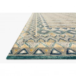 Loloi Rugs Justina Blakeney Rugs - Priti - PRT-02 GREY/LAGOON