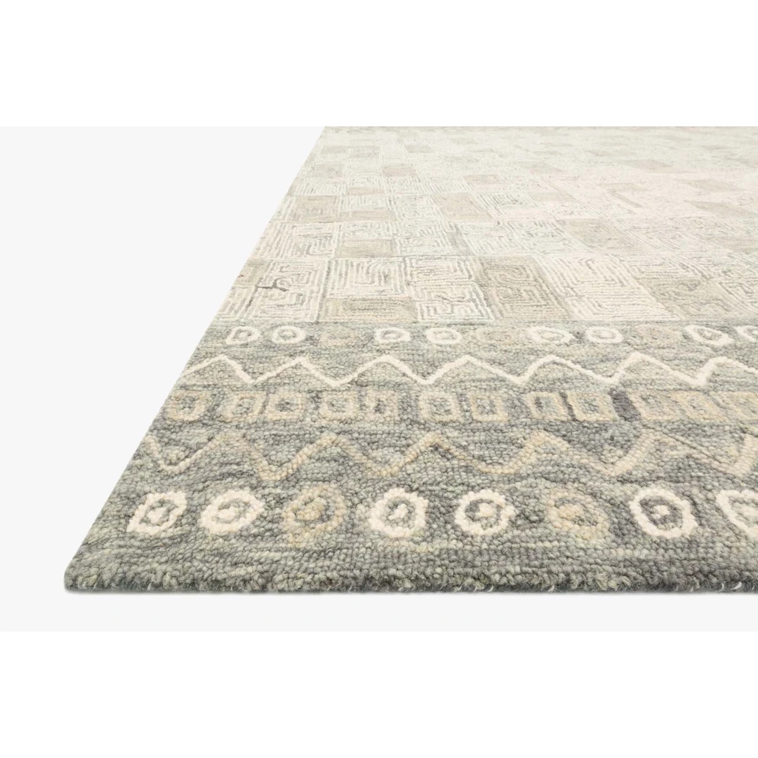 Loloi Rugs Justina Blakeney Rugs - Priti - PRT-04 PEWTER/NATURAL
