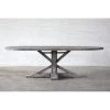 Organic Restoration Reclaimed Elm Oval 96" Dining Table - Rail Leg