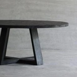 Organic Restoration Reclaimed Elm Round Dining Table 60"& 72" - X Base