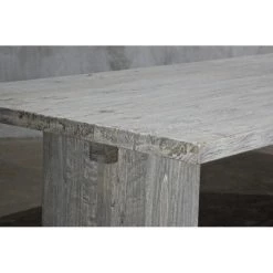 Organic Restoration Reclaimed Elm Large Dining Table - Solid Leg