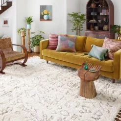 Loloi Rugs Justina Blakeney Ronnie Rug Collection - Ron-03 Ivory/Charcoal