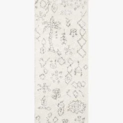 Loloi Rugs Justina Blakeney Ronnie Rug Collection - Ron-03 Ivory/Charcoal