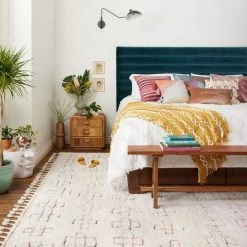 Loloi Rugs Justina Blakeney Ronnie Rug Collection - Ron-05 Ivory/Sunset