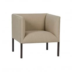 Noir Furniture Noir Futura Club Chair With Metal Base